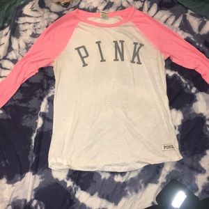 PINK Victoria secret baseball tee